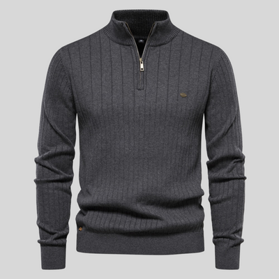 Brock | Classic Zip Neck Sweater