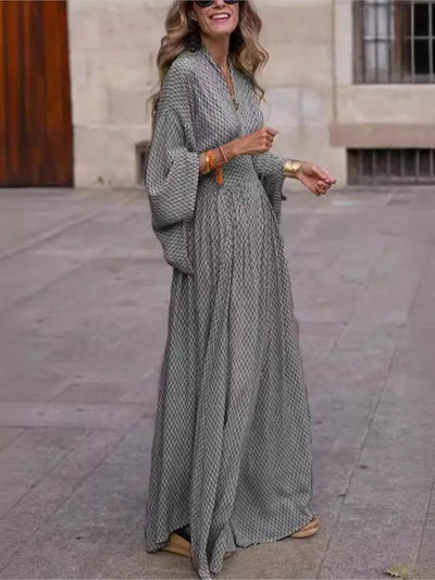 Nicole - Vintage Boho Casual Maxi Dress