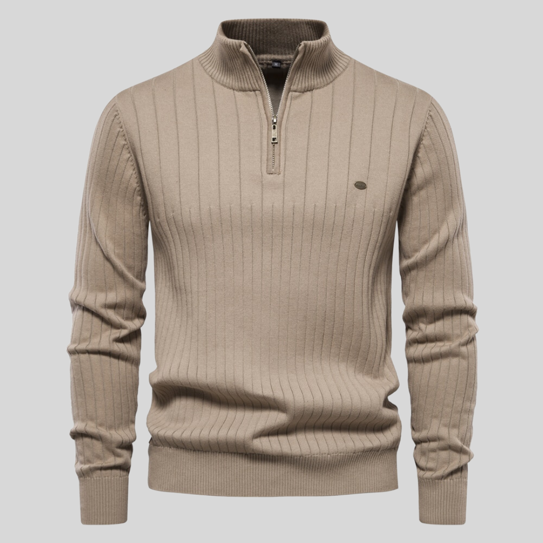 Brock | Classic Zip Neck Sweater