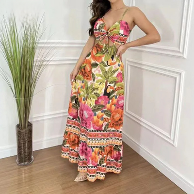 Rhiannon - Tropical Maxi Dress