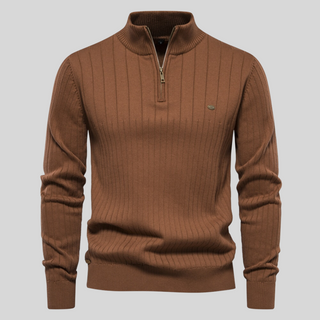 Brock | Classic Zip Neck Sweater