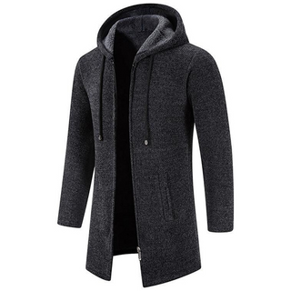 Thommy | Mid-length Hooded Wool Jacket