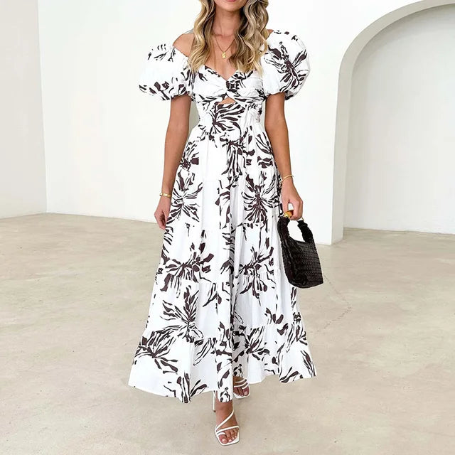 Hayley - Summer Patchwork Print Party Dress